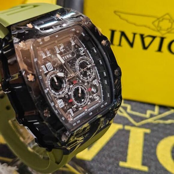 Activa x Invicta ACW2305-011 Men’s Chronograph Watch Black/Army Green - Picture 4 of 6